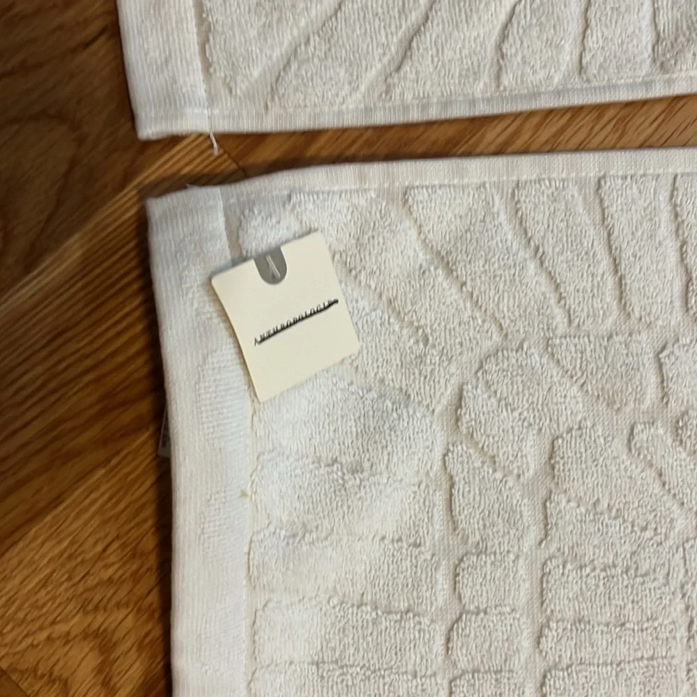 Anthropologie Leighton Hand Towel Set of 2 NWT